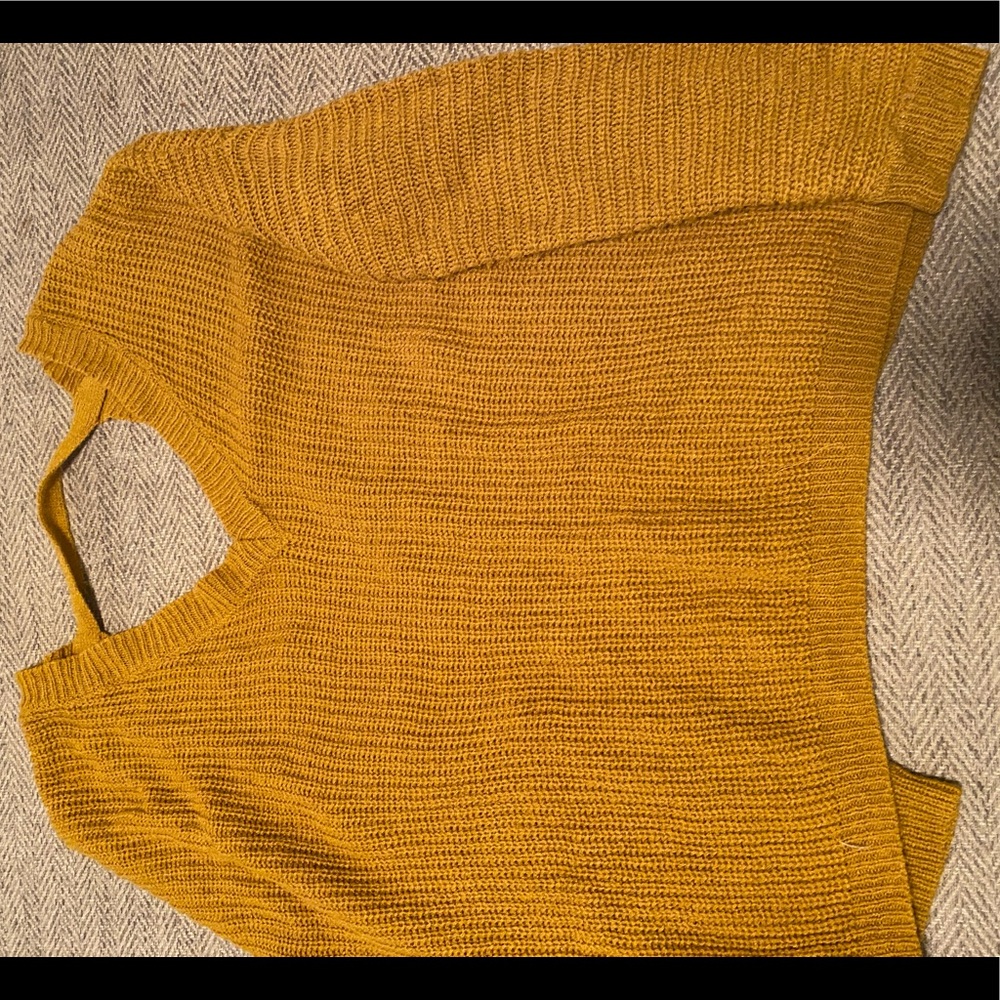FOREVER 21 MUSTARD SWEATER